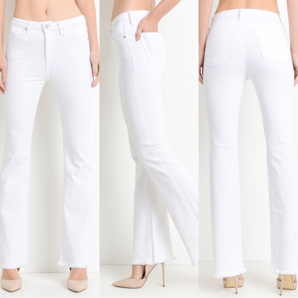 Frayed and flare denim